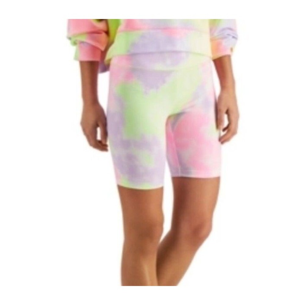 Jenni women's Biker Stretch Shorts Multi Color  Tiedye Size XS